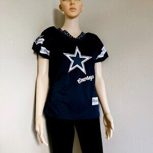 Reebok Polyester Women’s NFL Medium Blouse Dallas Cowboys 88 Bryant